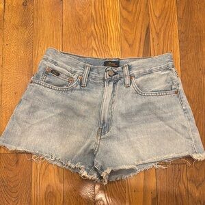 Polo by Ralph Lauren Women's Light Blue Denim Shorts